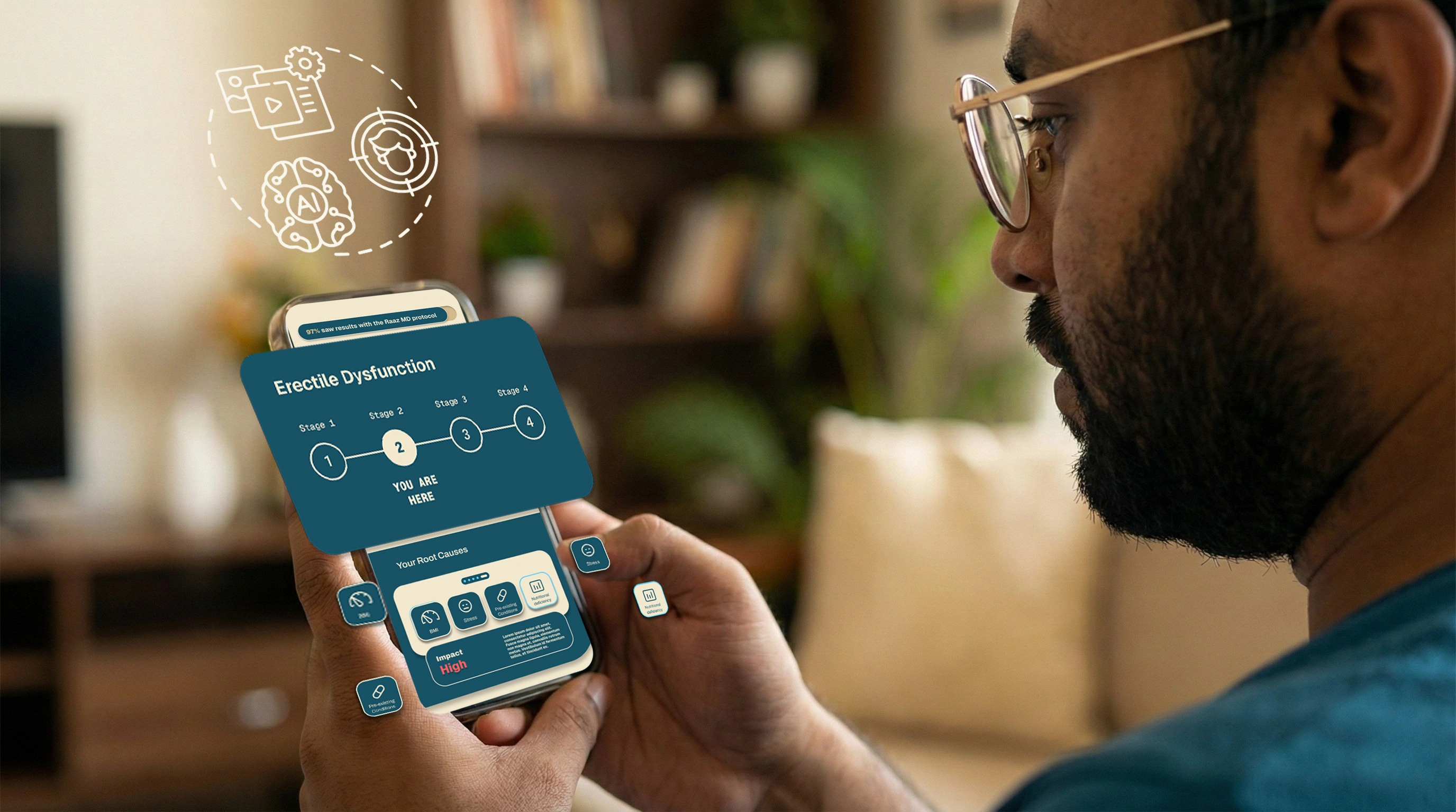 RaazMD website homepage graphic — campaign aligned visual