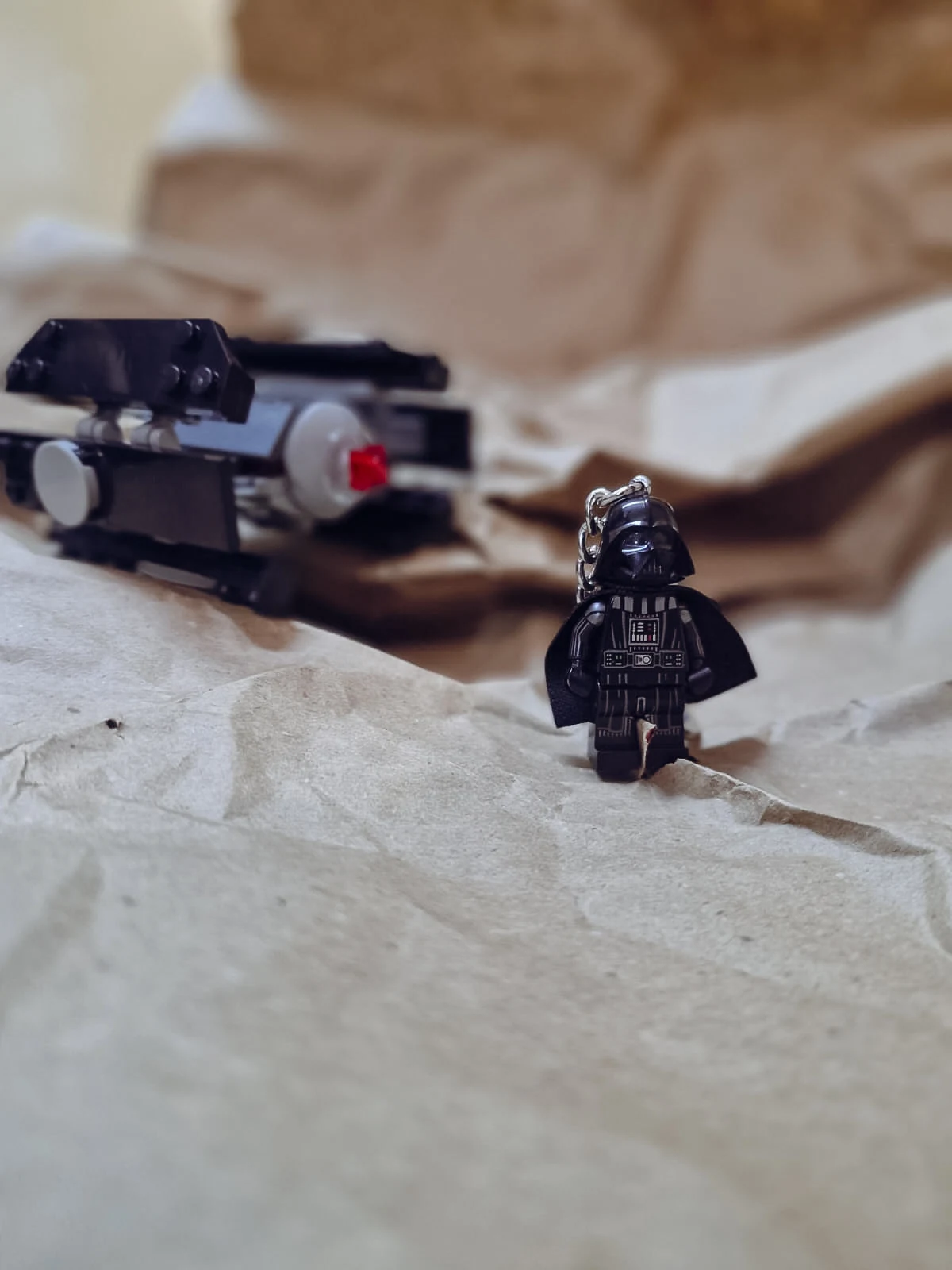 Lego Darth Vader keychain with TIE fighter, hobbies and interests blog by Golam Sayon Ahamed