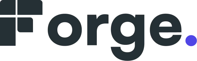 Forge logo by Golam Sayon Ahamed — modular structural wordmark built from scratch in Illustrator for footwear design platform