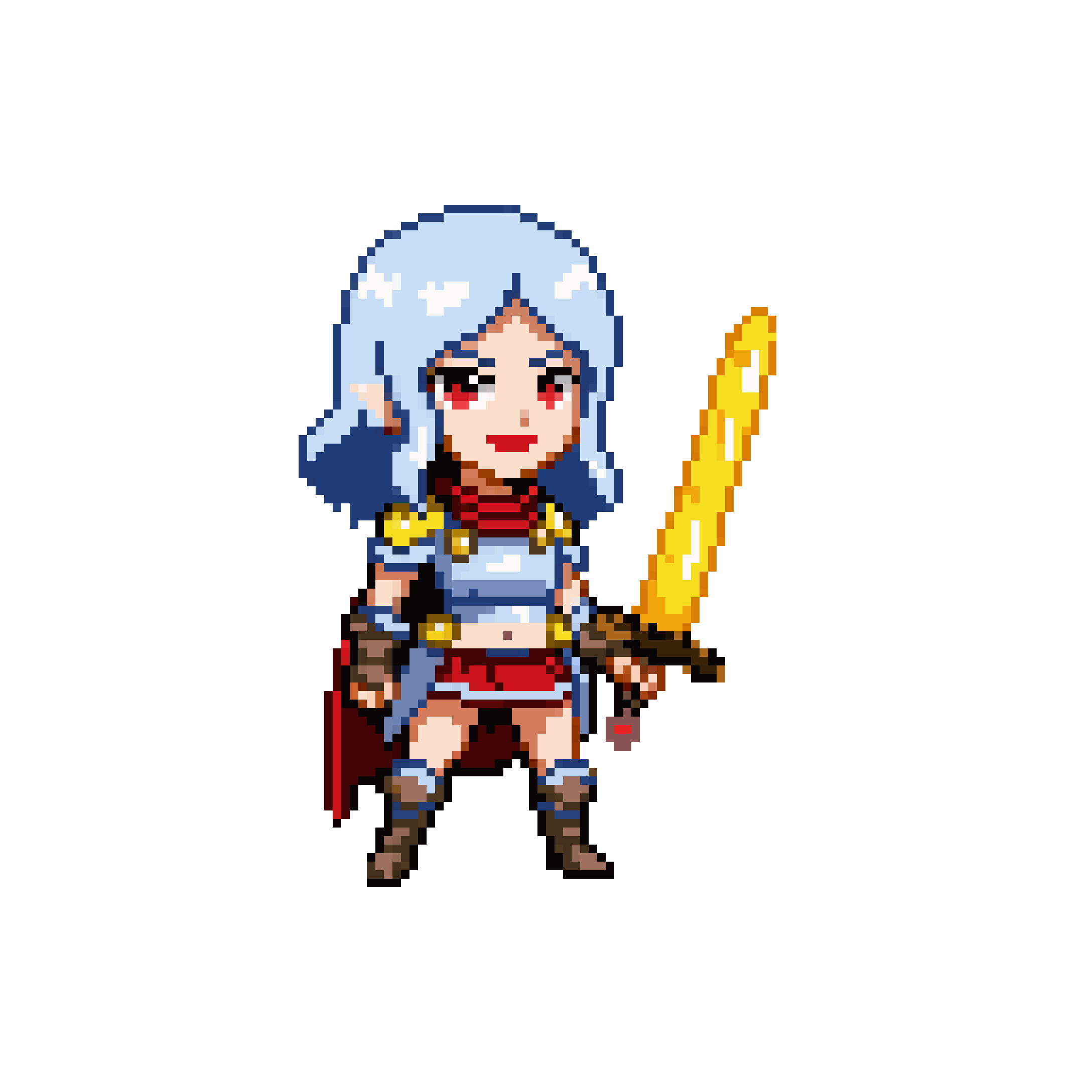 Warrior character pixel art animation by Golam Sayon Ahamed — 8-bit style animated sprite with transparent background