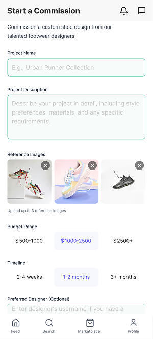 Forge commission flow