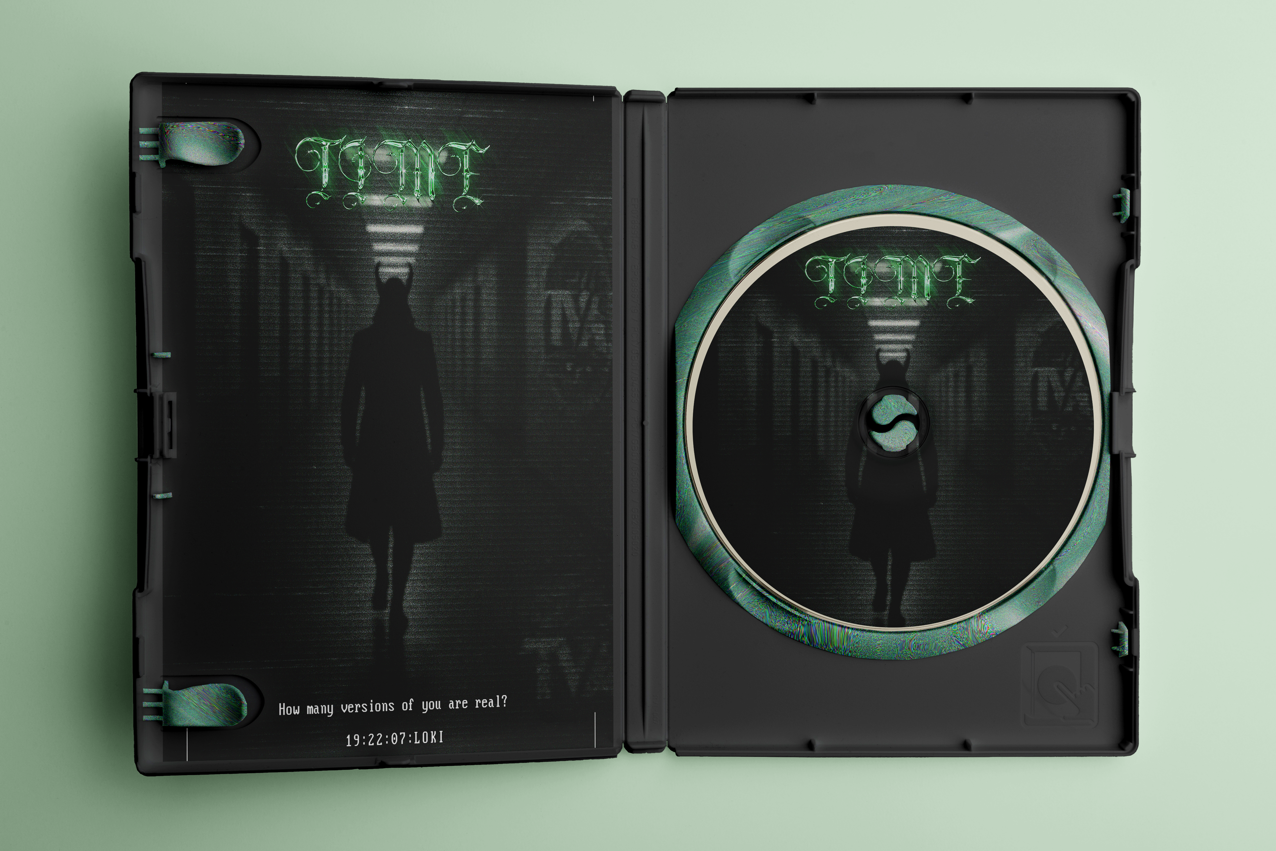 Marvel x A24 Loki DVD case mockup by Golam Sayon Ahamed — cinematic packaging consistent with the poster system